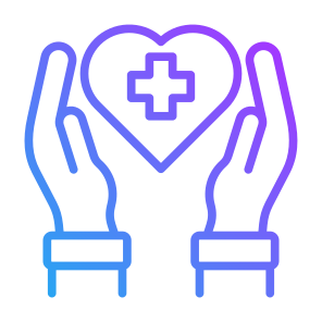 Healthcare, Heart, Hand Gesture, Insurance, Healthcare And Medical  icon