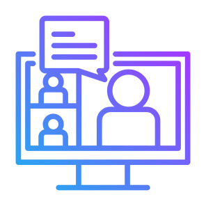 Online Communication, Online Meeting, Conference, User, Communications icon