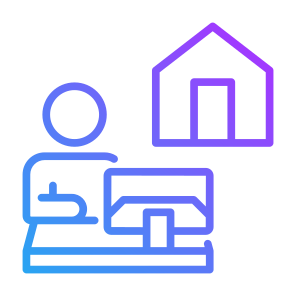 Work From Home, People, Remote, Professions And Jobs, Freelance icon