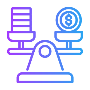 Balance, Scale, Money, Expense, Spending icon