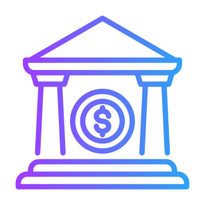 Bank, Building, Finance, Savings, Money icon