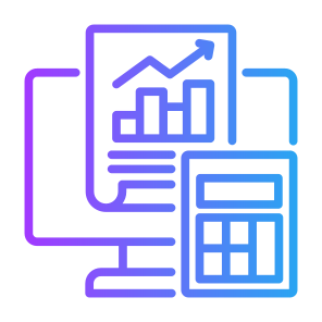 Financial Report, Report, Calculator, Analytics, Statistics  icon