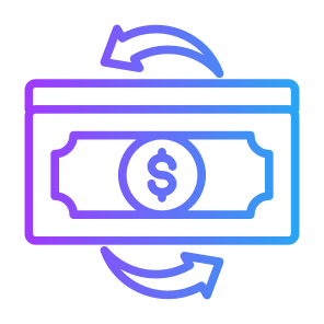 Money Flow, Process, Flexibility, Finance, Cash Flow icon