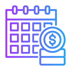 Pay Day, Money, Calendar, Calculator, Date icon