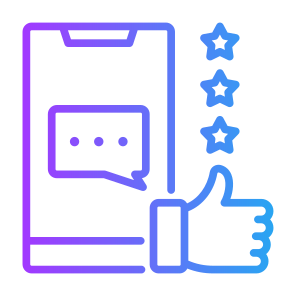 Review, Feedback, Rating, Thumb Up, Hands And Gestures  icon