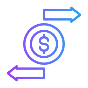 Transaction, Money, Transfer, Payment, Dollar  icon