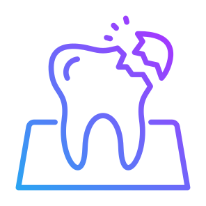Broken Tooth, Tooth, Broken, Dental, Cavity, Decayed, Dental Care icon