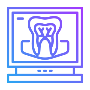 Dental Xray, Tooth, X Ray, Dental, Checkup, Monitor icon