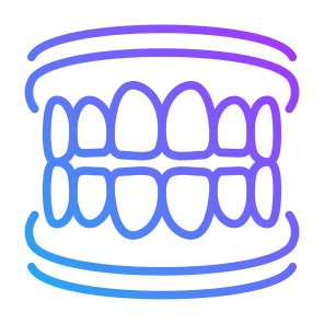 Dentures, Gum, Teeth, Tooth, Dental, Dental Care  icon