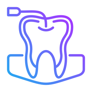 Root Canal, Tooth, Endodontist, Treatment, Dental, Dental Care  icon