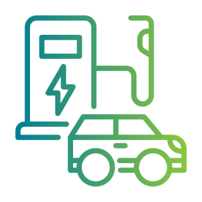 Electric Car, Charging, Charging Station, Green Energy, Car, Transportation, Technology, Ecology, Renewable Energy, Environment, Power icon