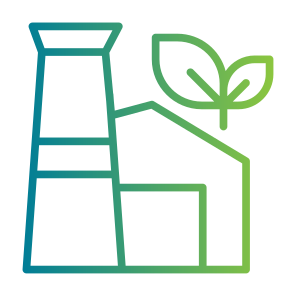 Green Factory, Eco Factory, Eco Industrial, Manufacturing, Ecology And Environment, Green Energy, Manufacture icon