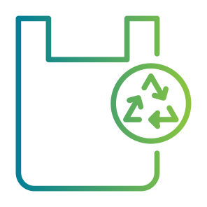 Recycled Plastic, Plastic, Plastic Bag, Bag, Eco Bag, Reusable icon