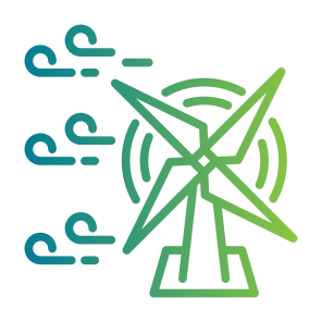 Wind Power, Wind Turbines, Windmill, Renewable Energy, Ecology, Clean Energy, Green Energy icon