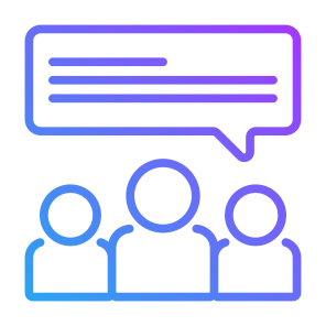 Discussion, User, Communications, Team, Conversation  icon