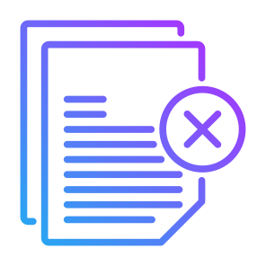 Rejected, File, Document, Contract, Resignation icon