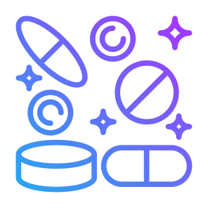 Vitamins, Supplement, Medicine, Pills, Healthcare And Medical icon