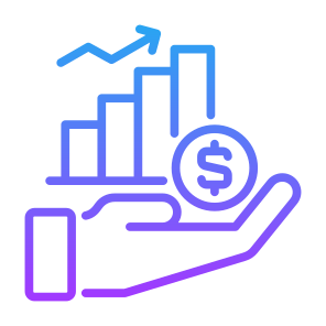 Investment, Allocation, Funding, Finance, Stake, Capital icon