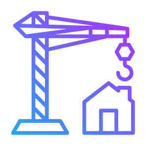 Build, House, Crane, Renovation,  Construction Site icon