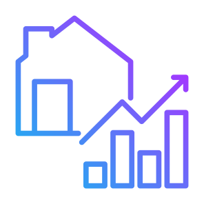 House Market, House, Increase, Property, Statistics icon
