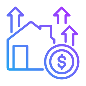 Property Investment, Home, Property, Increase, Investment, Money icon