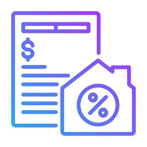 Tax, Document, Home, Percentage, Loan icon
