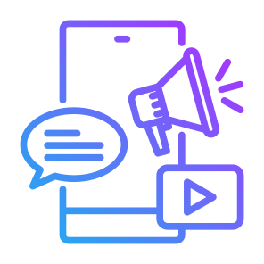 Advertisement, Social Media, Marketing,  Megaphone, Advertising, Promotion icon