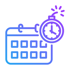 Deadline, Time, Calendar, Date, Bomb, Clock  icon