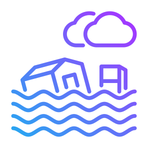 Floods, Home, Disaster, Water, Flooded, Natural Disaster icon