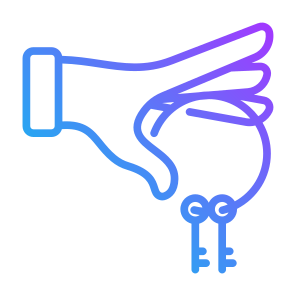 Lease, Passkey, Key, Access, Hand, Rent icon
