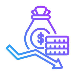 Money Loss, Money, Coin, Loss, Crisis, Bankruptcy icon