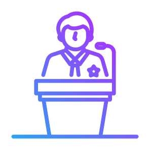 Politician, User, Speech, Conference, Leader,  Campaign  icon