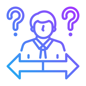 Uncertainty, User, Arrows, Direction, Question Mark, Confusion icon