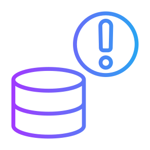 Server Warning, Server, Database, Warning Sign, Alert, Problem  icon