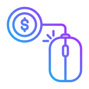 Pay Per Click, Online Payment, Computer Mouse, Money, Mouse icon