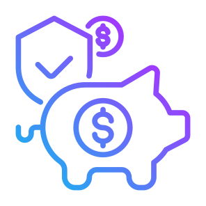 Piggy Bank, Savings, Cost Saving, Security, Bank, Money Saving icon