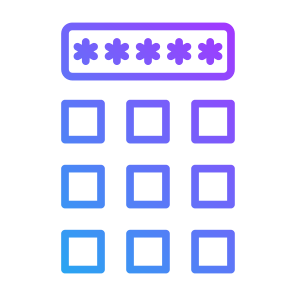 Pin Code, Password, Pin, Passkey, Security  icon