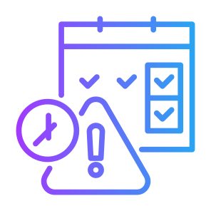 Due Date, Time, Date, Clock Time, Deadline, Signaling, Calendar, Caution icon