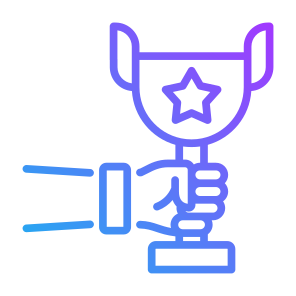 Award, Hand, Trophy, Champion, Sports And Competition  icon