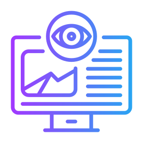 Content Monitoring, Monitoring, Content, Posts, Multimedia, Screen icon