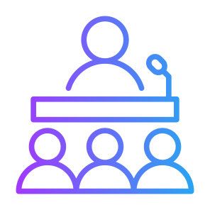 Public Speaking, Conference, Speaker, Communications, People, Speech icon