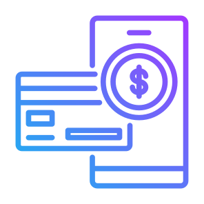 Banking, Money, Smartphone, Credit Card, Mobile Banking, Online Payment, Dollar Coin icon