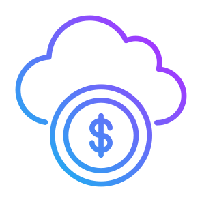 Cloud Money, Money, Cloud, Dollar, Coin, Business And Finance, Currency  icon