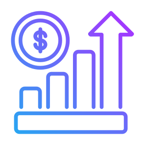 Growth, Money, Graph, Dollar, Financial, Profit  icon