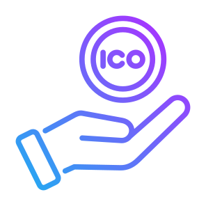 Ico, Money, Hand, Coin, Blockchain, Cryptocurrency  icon