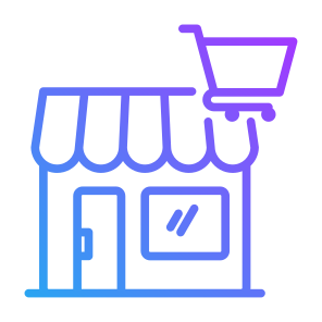 Retailer, Retail, Supermarket, Store, Commerce  icon