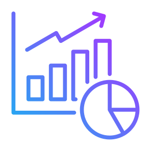 Statistics, Report, Pie Chart, Marketing, Business icon