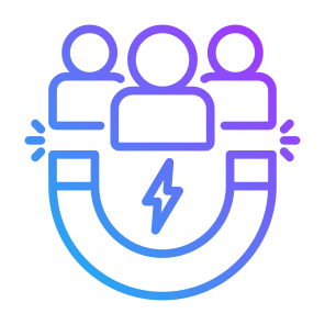 Lead Generation, Marketing, Attraction, Magnetism, Attract, User Engagement icon