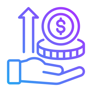 Monetize, Earn, Profit, Growth, Income, Investment icon