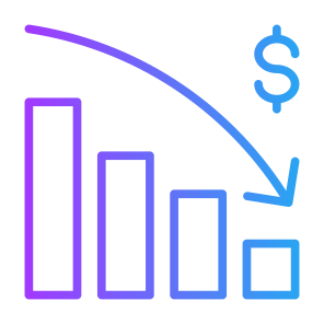 Bankrupt, Bankruptcy, Recession, Loss, Chart, Decrease  icon